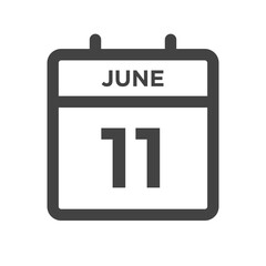 June 11 Calendar Day or Calender Date for Deadlines or Appointment