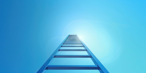 Top Talent: Abstract depiction of a ladder reaching towards the sky, symbolizing upward career progression and achievement.