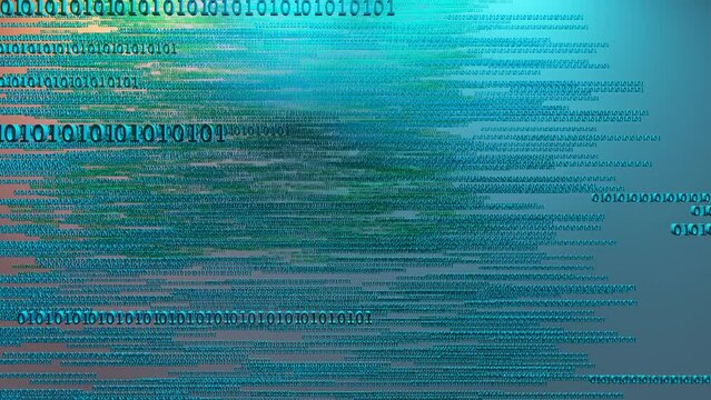 Blue binary code