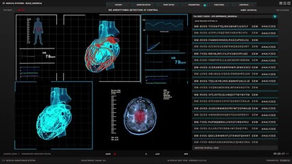 Advanced Medical Monitoring System with Heart and Brain Scans