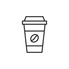 Coffee cup to-go icon. Simple coffee cup to-go icon for social media, app, and web design. Vector illustration