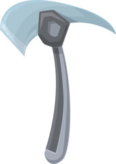 Ice pickaxe standing up, perfect for illustrating mountain climbing
