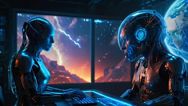 Humanoid Spying Planet