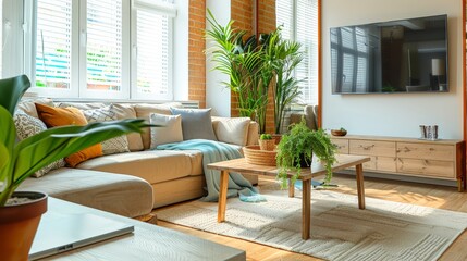 A well-placed mirror in the living room can make the space feel larger and more open.