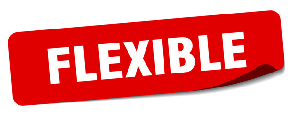 flexible sticker. flexible label