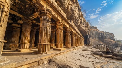 Obraz premium Ancient places evoke a sense of wonder and awe, inspiring reverence for the ingenuity and creativity of our ancestors.