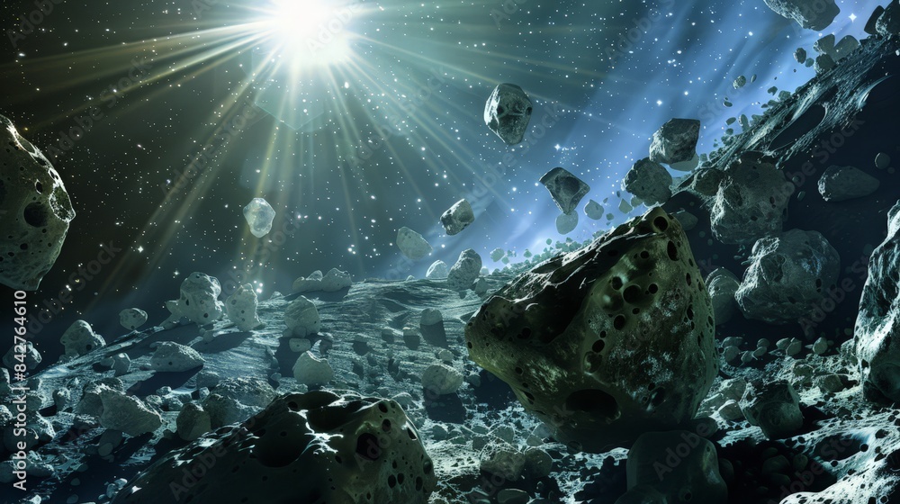 Poster asteroids are rocky objects that orbit the sun, primarily found in the asteroid belt between mars an