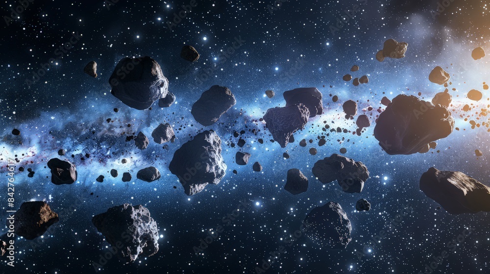 Poster asteroids are rocky objects that orbit the sun, primarily found in the asteroid belt between mars an