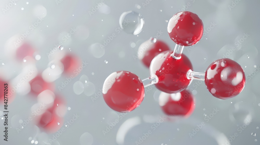 Poster create an image of an oxygen molecule (o2) with two oxygen atoms double-bonded, essential for respir