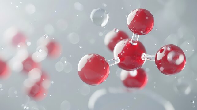 Create an image of an oxygen molecule (O2) with two oxygen atoms double-bonded, essential for respiration.