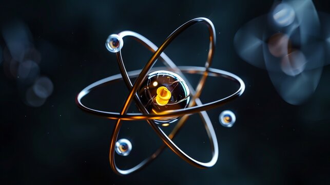 Design a picture of a helium atom with two protons, two neutrons, and two electrons, illustrating the stability of noble gases.