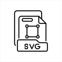 Svg File vector icon