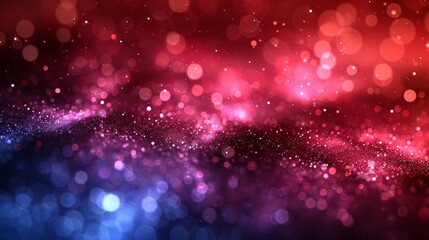 Vivid abstract orange and blue light effects in a vibrant and dynamic illustration