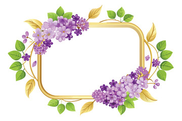 Golden Blooms: Illustrative Market Frames