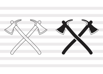 Axes SVG, Axe Silhouette, Wood Cutter Svg, Weapon Svg, Axe Bundle, P0057
