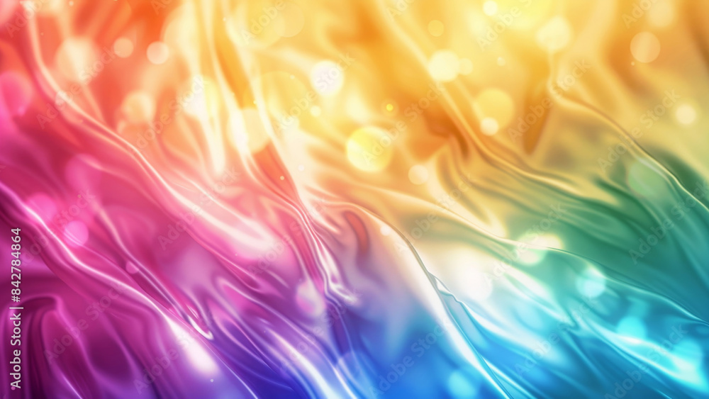 Poster colorful fluid gradient background with light bokeh and smooth textures