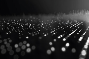 Background filled with cascading binary code, creating a digital and futuristic atmosphere, ideal for technology and programming themes