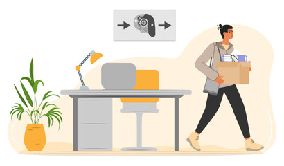 AI Robot People Unemployment Job loss Work problem