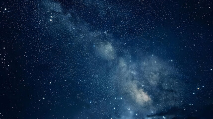 Fototapeta premium Blue night starry sky, space, background for screensaver Astrology, horoscope, zodiac signs