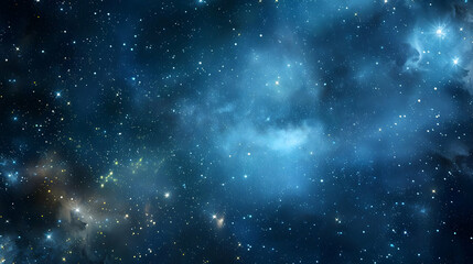 Obraz premium Blue night starry sky, space, background for screensaver Astrology, horoscope, zodiac signs