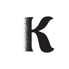 Alphabet Line Art Illustration Flat Design