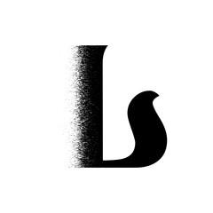 Alphabet Line Art Illustration Flat Design