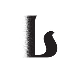 Alphabet Line Art Illustration Flat Design