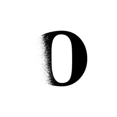 Alphabet Line Art Illustration Flat Design