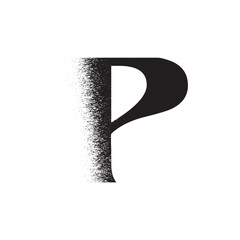 Alphabet Line Art Illustration Flat Design