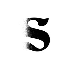 Alphabet Line Art Illustration Flat Design