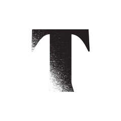 Alphabet Line Art Illustration Flat Design