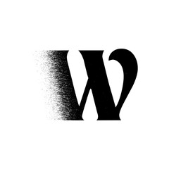 Alphabet Line Art Illustration Flat Design