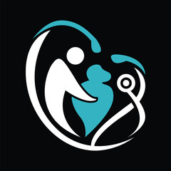 medical care logo design icon vector