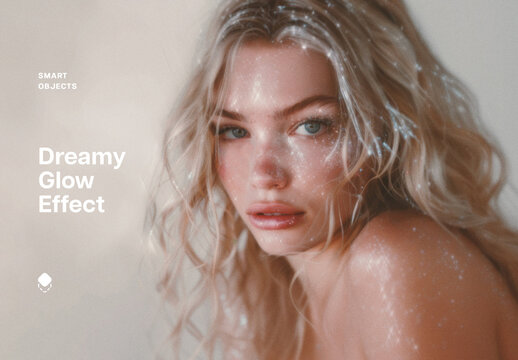 Dreamy Sparkle Photo Effect Mockup