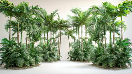 Fototapeta premium palm tree in the garden