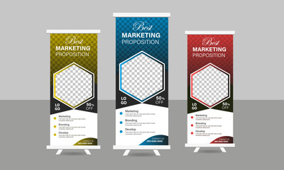 standee corporat rollup banner design