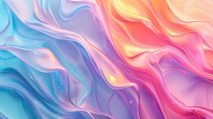 Obraz premium Abstract fluid art painting background in alcohol ink technique, mixture of pink, purple and yellow paints. Transparent over layers of ink create lines and gradients.