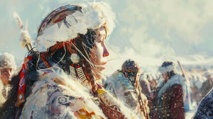 enduring indigenous cultures ancestral customs thriving in siberia cultural traditions digital art