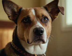 A loyal german shepherd sitting in the front seat of a car on a road trip
