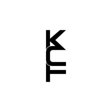 kcf initial letter monogram logo design