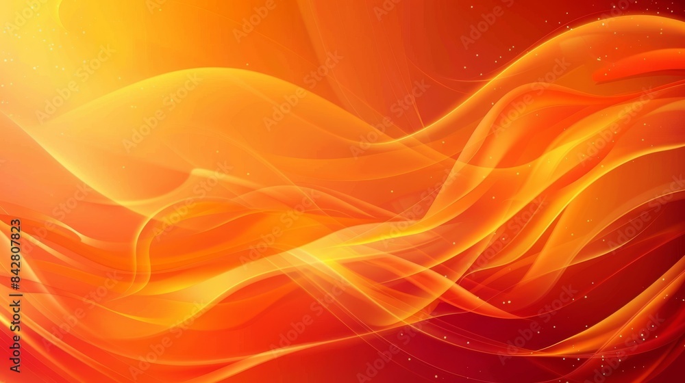 Aufkleber bright colorful abstract waves with dynamic flow