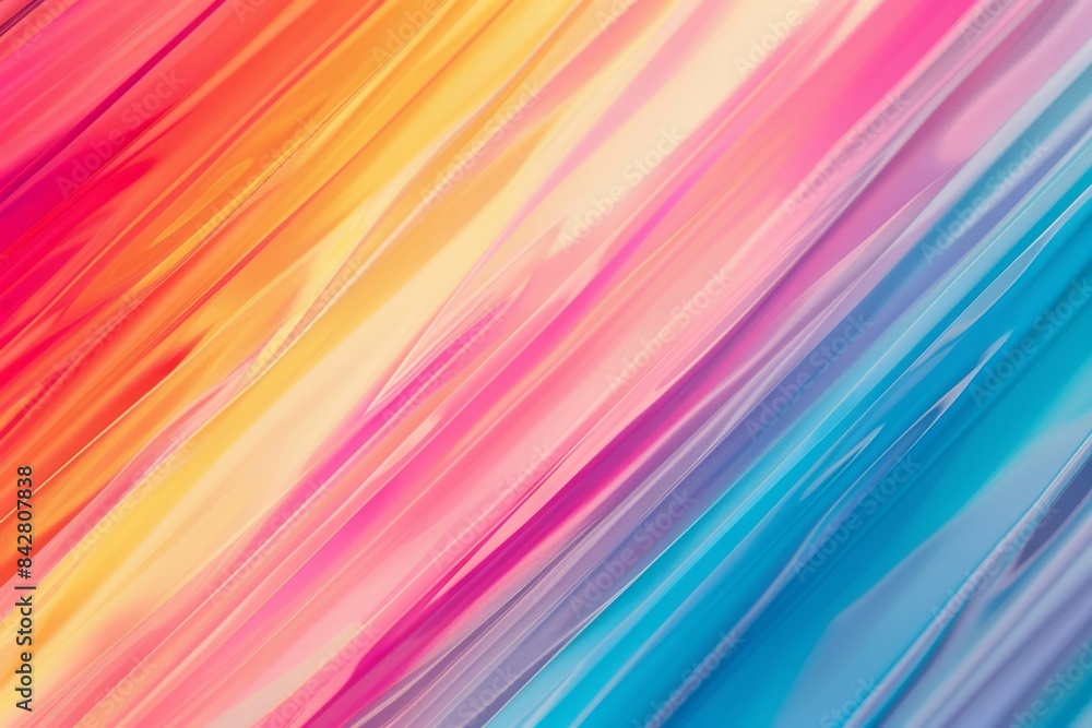 Aufkleber dynamic abstract waves with bright colorful gradients