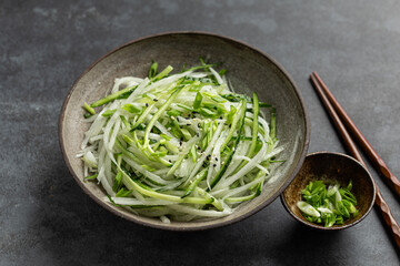 cucumber and daikon radish salad