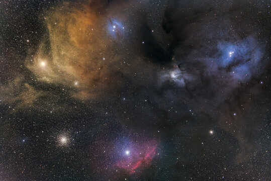 Antares and Rho Ophiuchi cloud complex 