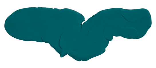 Plasticine is a green brush isolated on a transparent background.