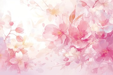 Delicate Watercolor Floral Illustration