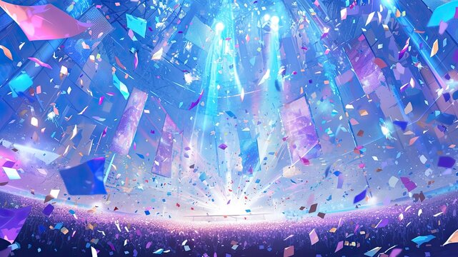 盛り上がるライブ会場