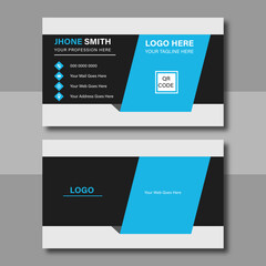 Creative modern Corporate Business card design template, Clean professional business card template, visiting card, business card template for business and personal use. Vector illustration design,