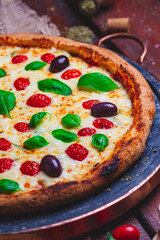 pizza on the table