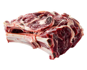 Obraz premium Fresh Raw Beef Cuts, Mutton on transparent background